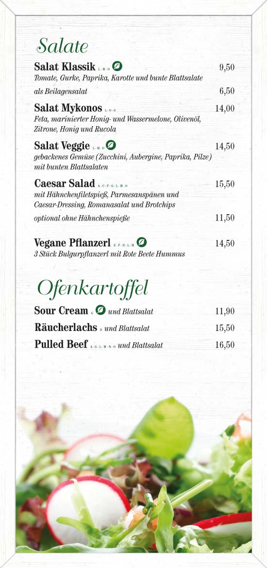 Parkgarten Augsburg Speisekarte